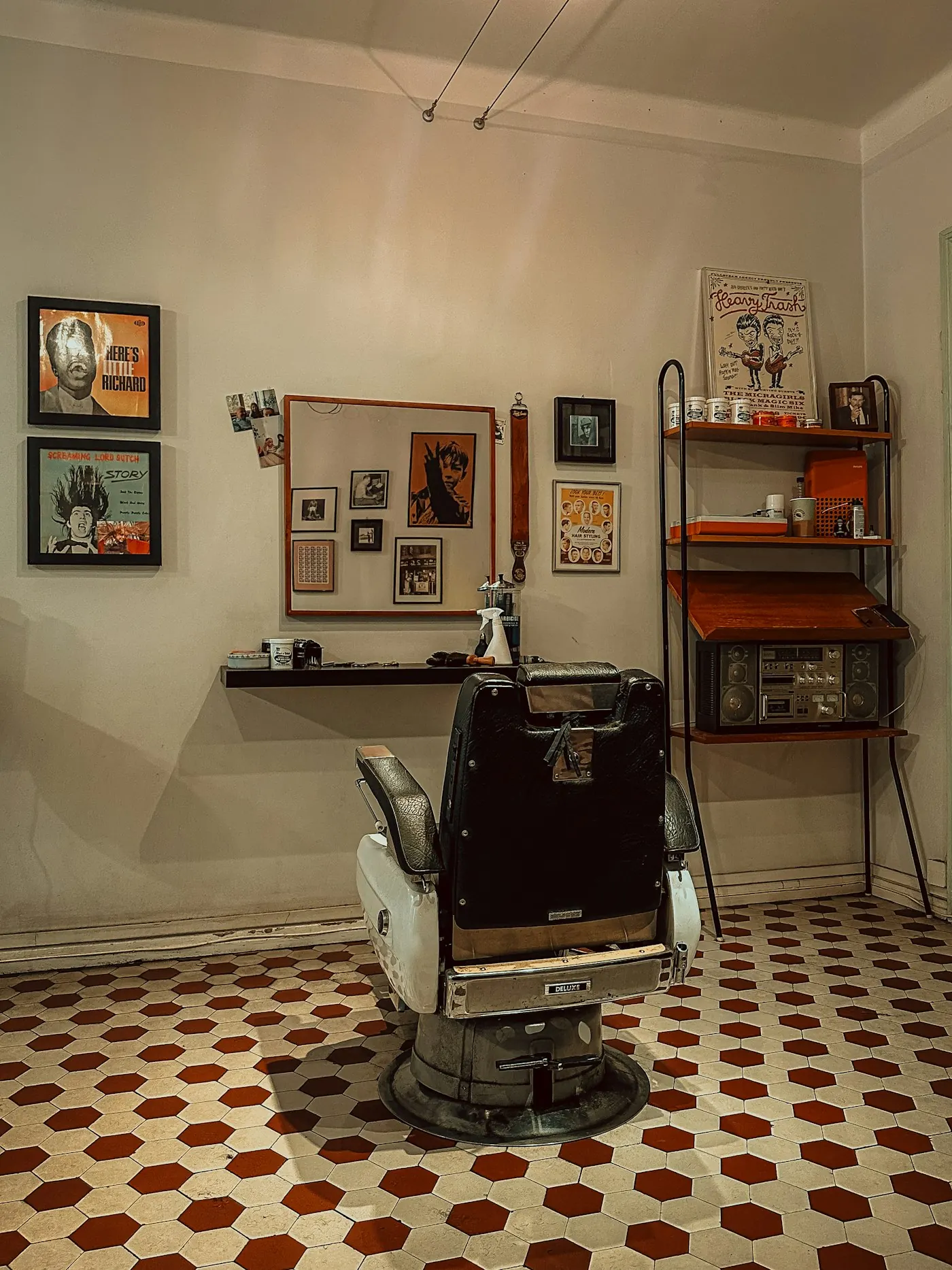 Silla vintage de barbero